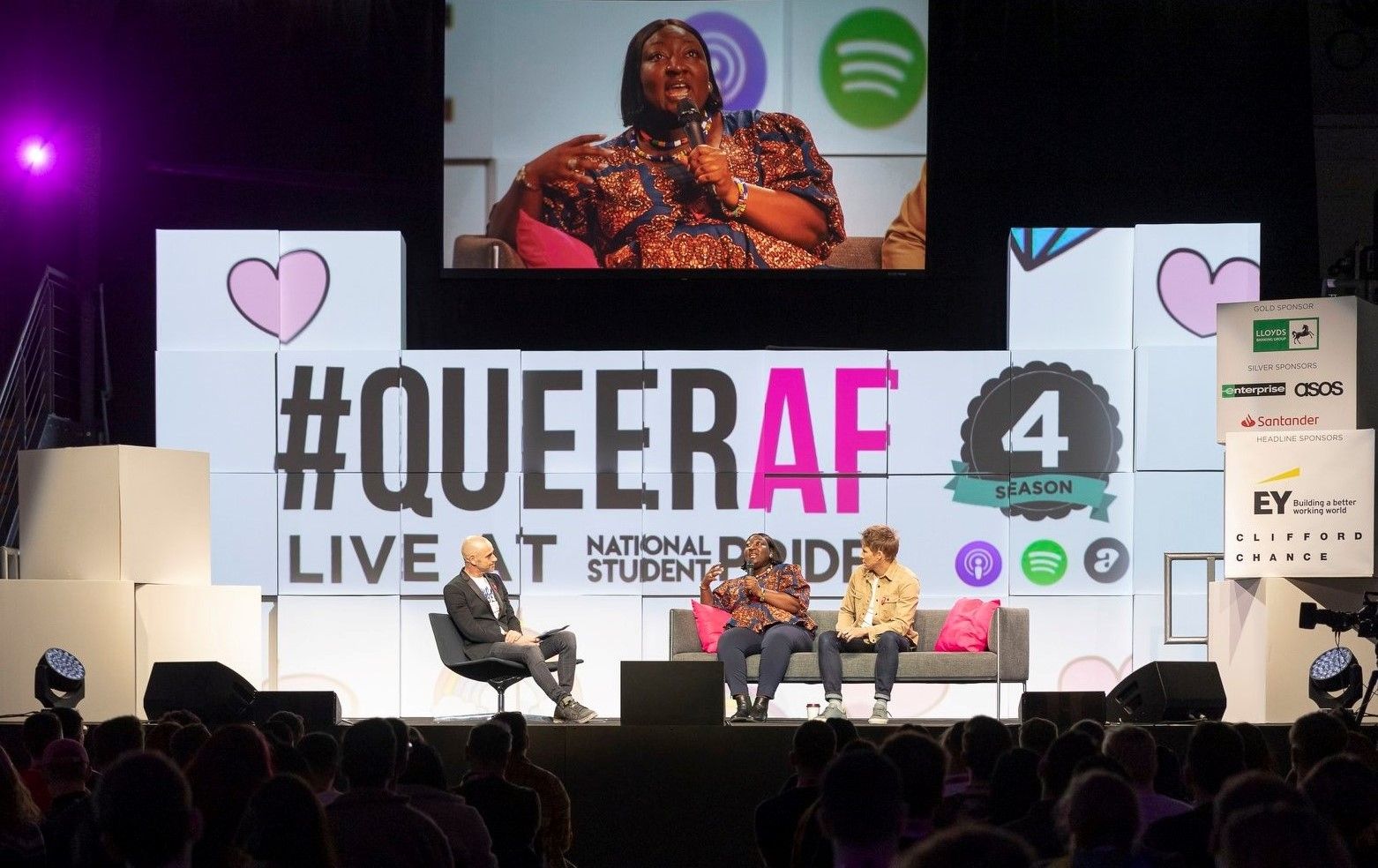 Evan Davis interviews Lady Phyll (UK Black Pride) and Dustin Lance Black