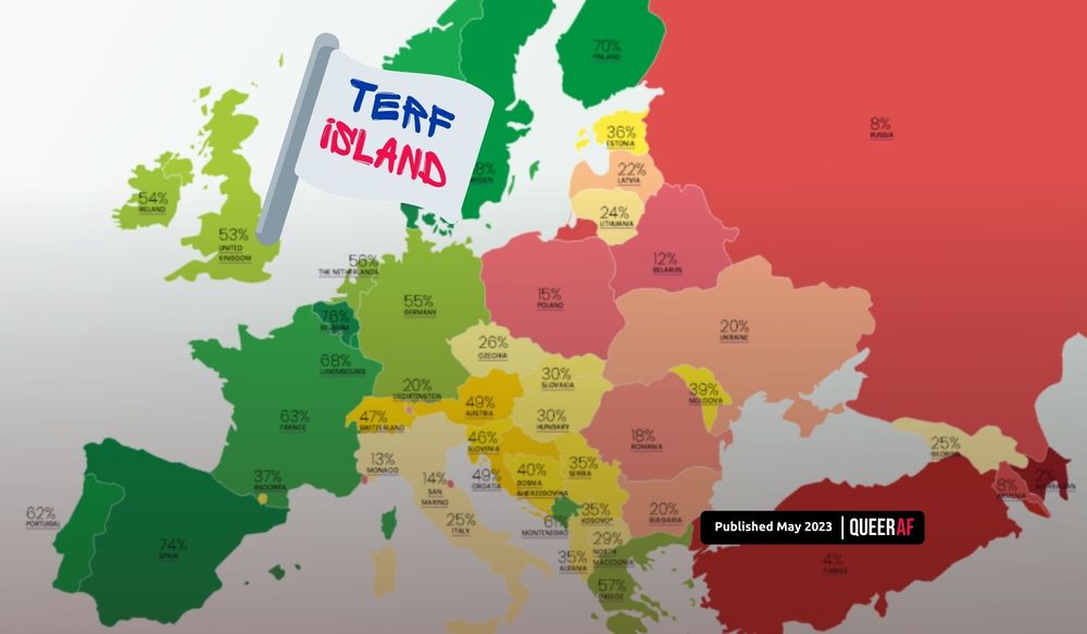 UK slides from top LGBTQIA+ European country to 17th in just eight years