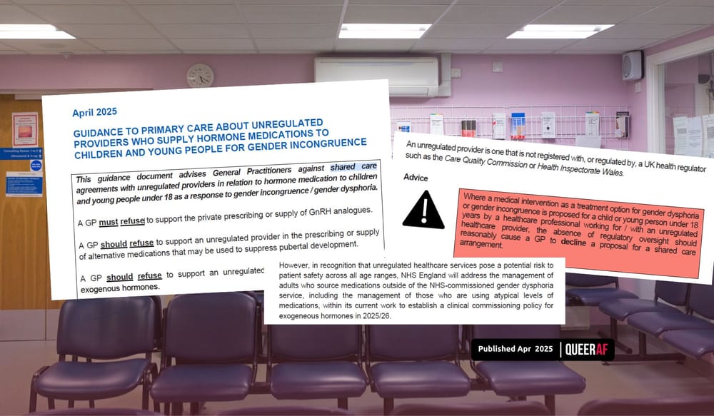 NHS England tells GPs to refuse blood tests to some trans children and refer parents to safeguarding