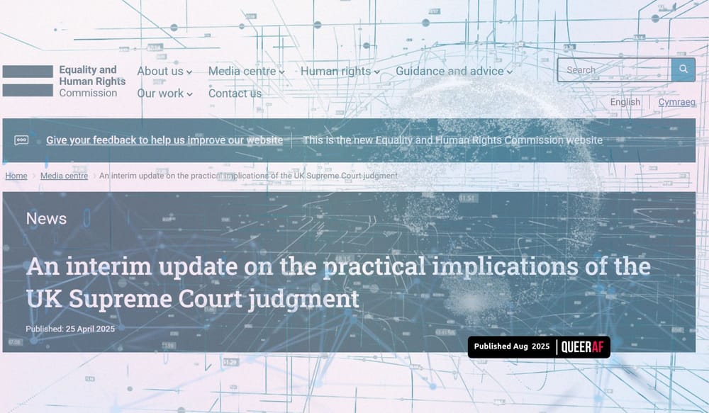 EHRC confirms AI used for consultation about segregating Trans+ people from UK bathrooms