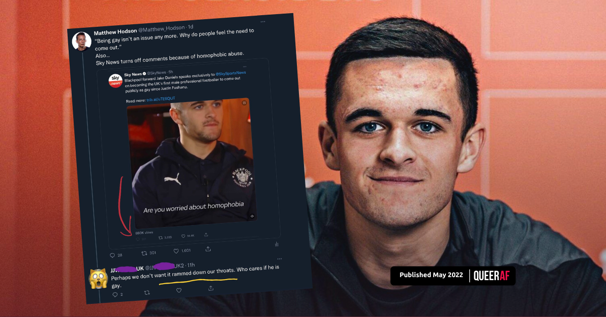 Jake Daniels needs our support: It's still tough to be a gay footballer