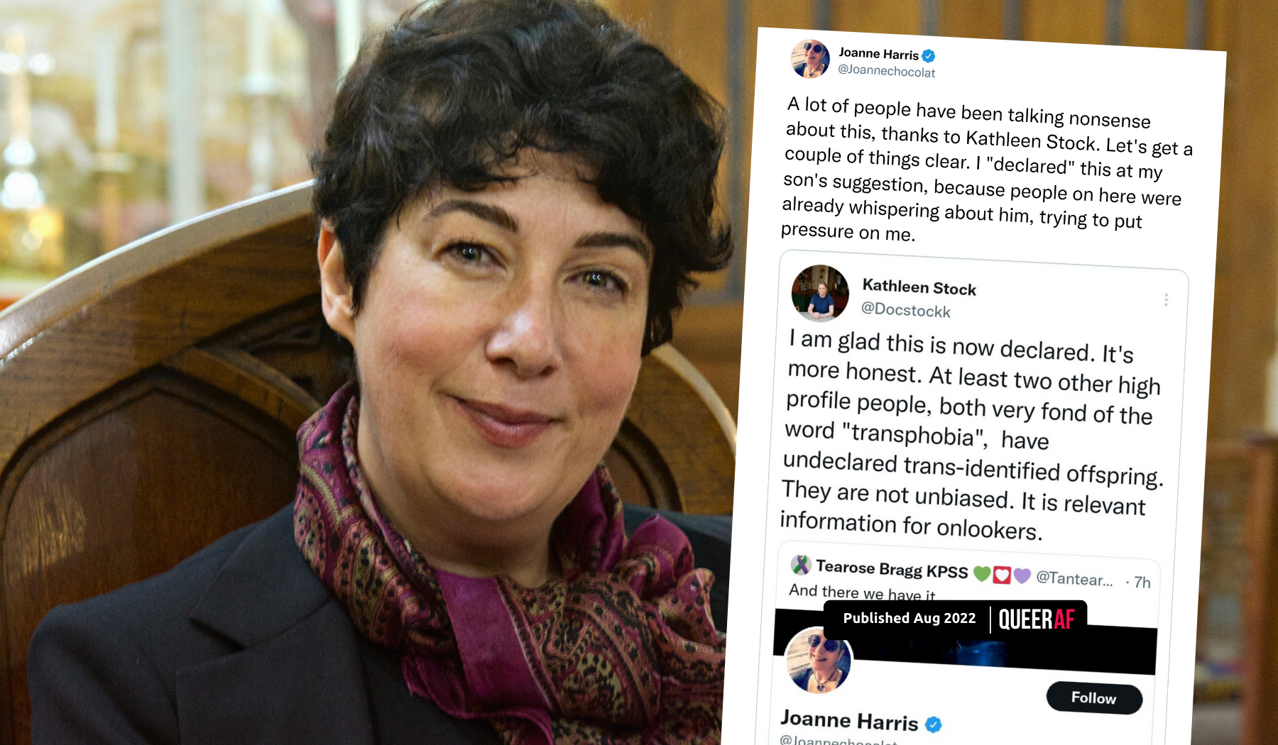Why the press and gender critical campaigners attacked Joanne Harris
