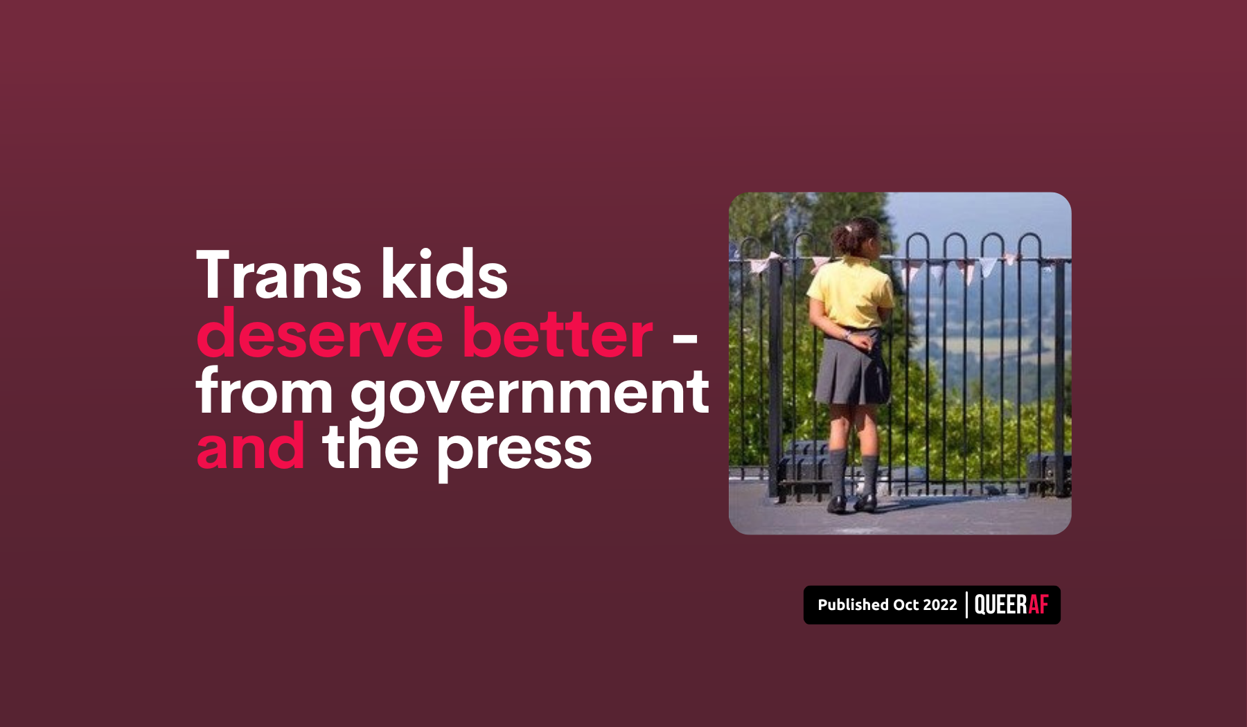 What is really happening with guidance for schools on trans pupils?