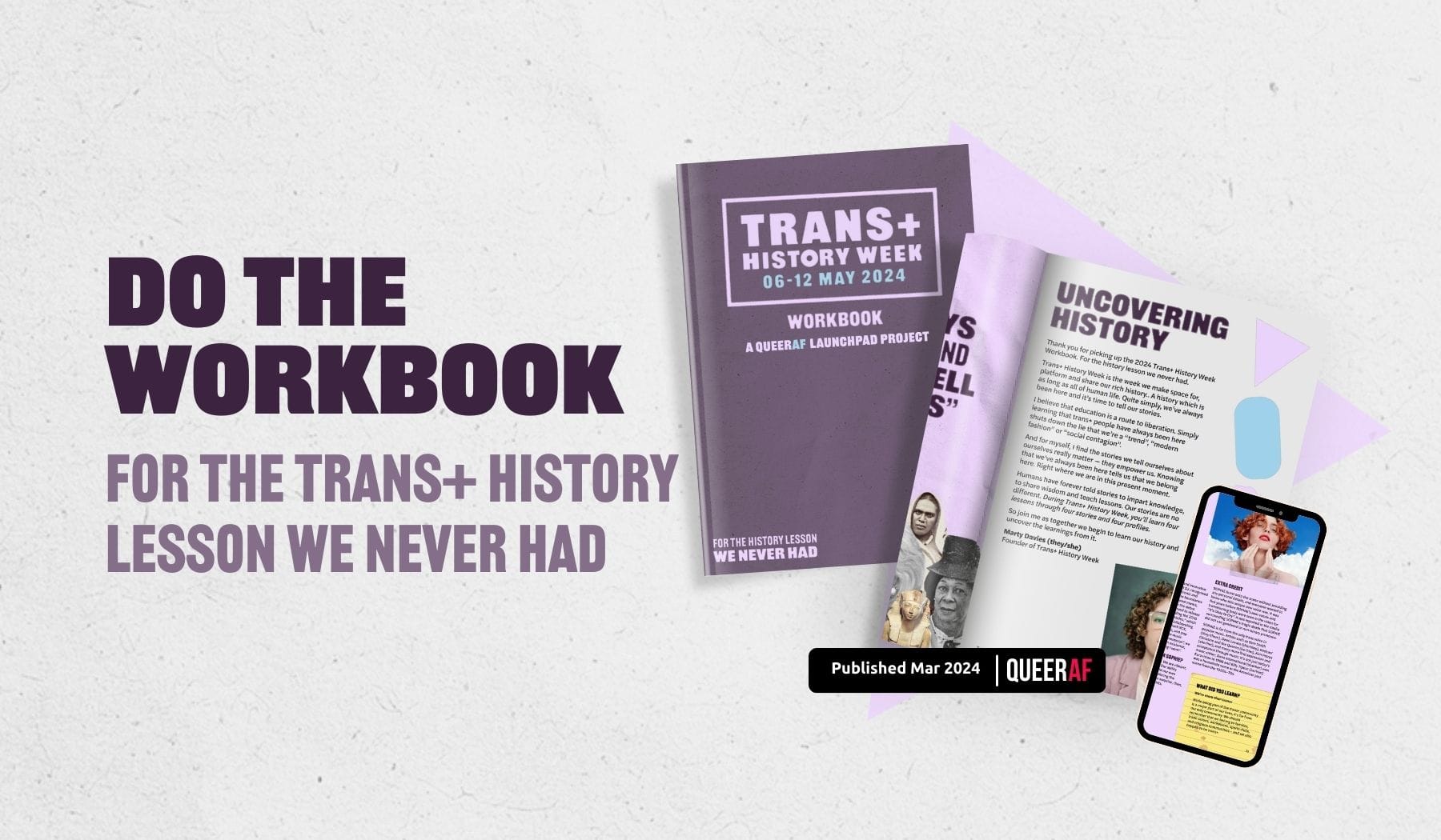 Time to do the work(book): Trans+ History Week launches 2024 guidance