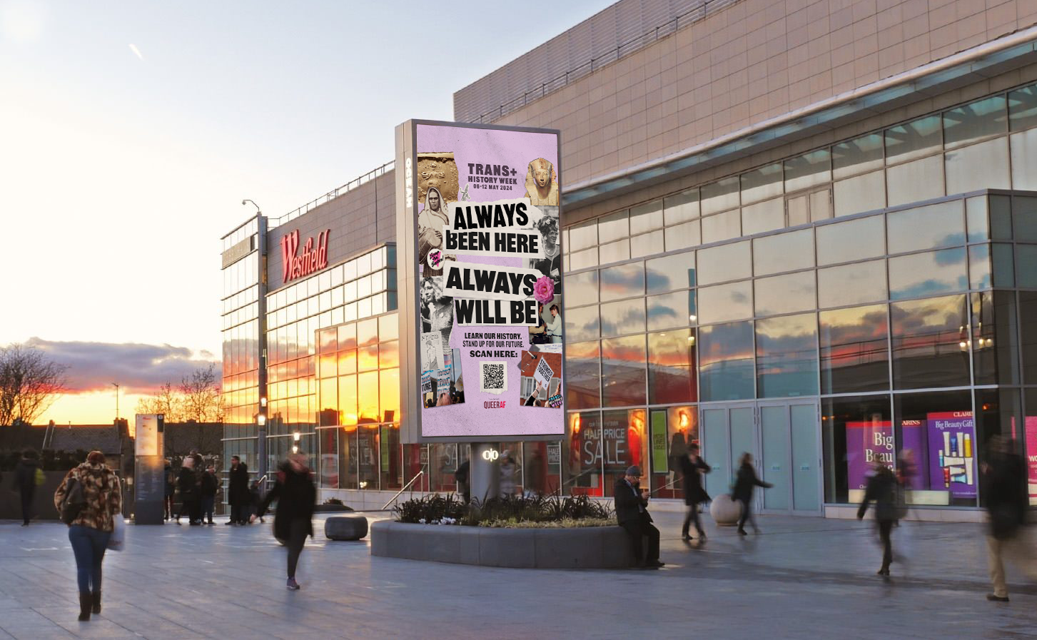 "Always Been Here, Always Will Be" - QueerAF and Trans+ History Week launch national billboard campaign