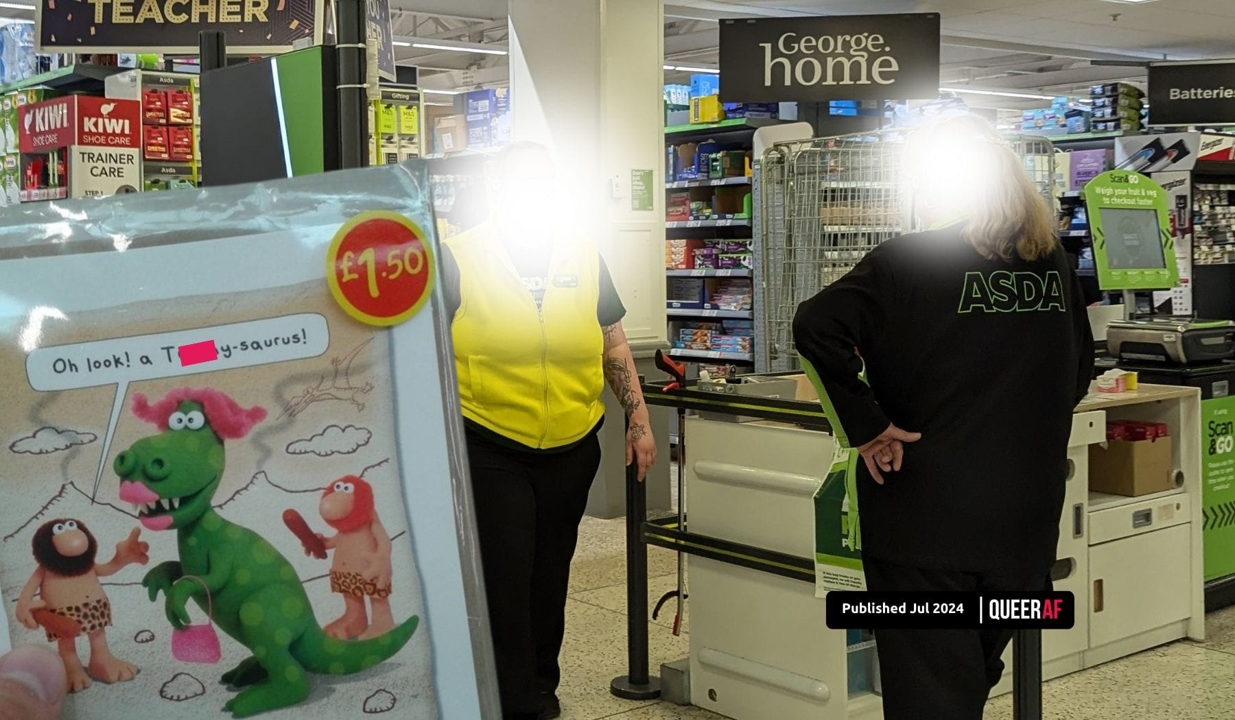 Asda apologises for transphobic card, deadnaming and in-store incident