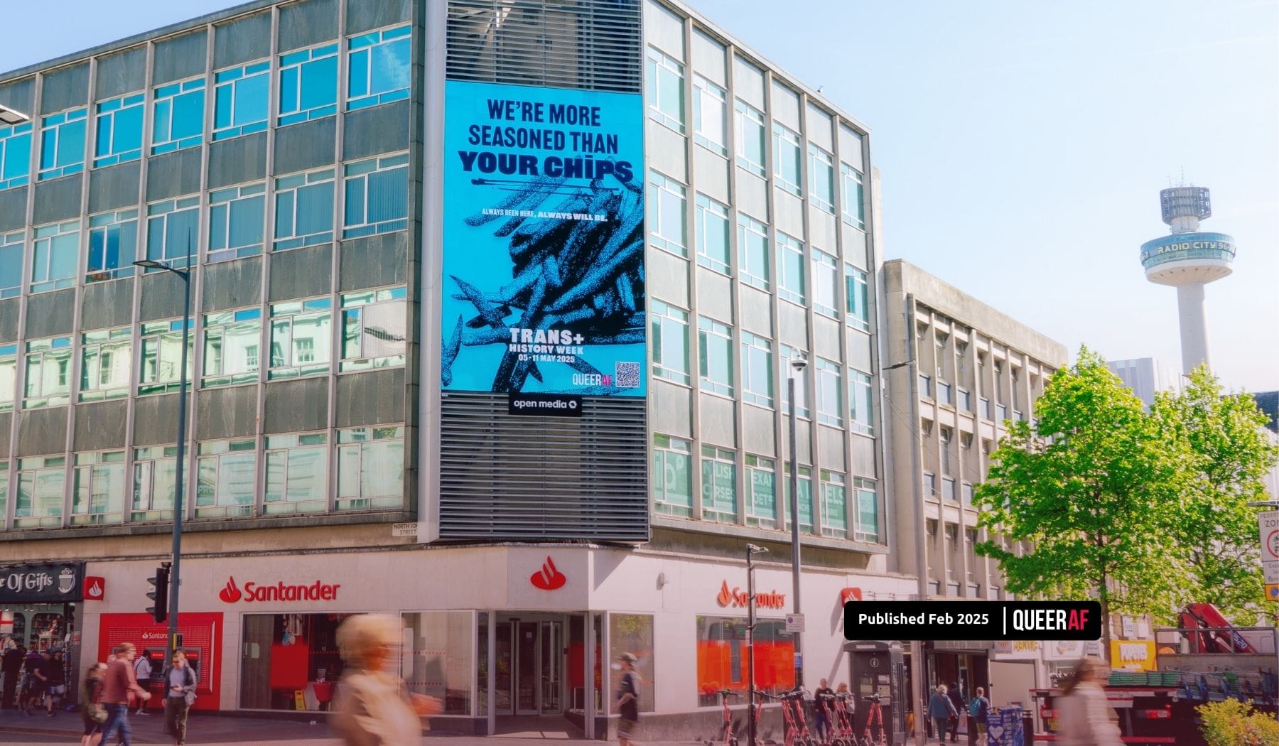 "Longer than sliced bread" Trans+ History Week and QueerAF 'Always Been Here' billboard campaign launches