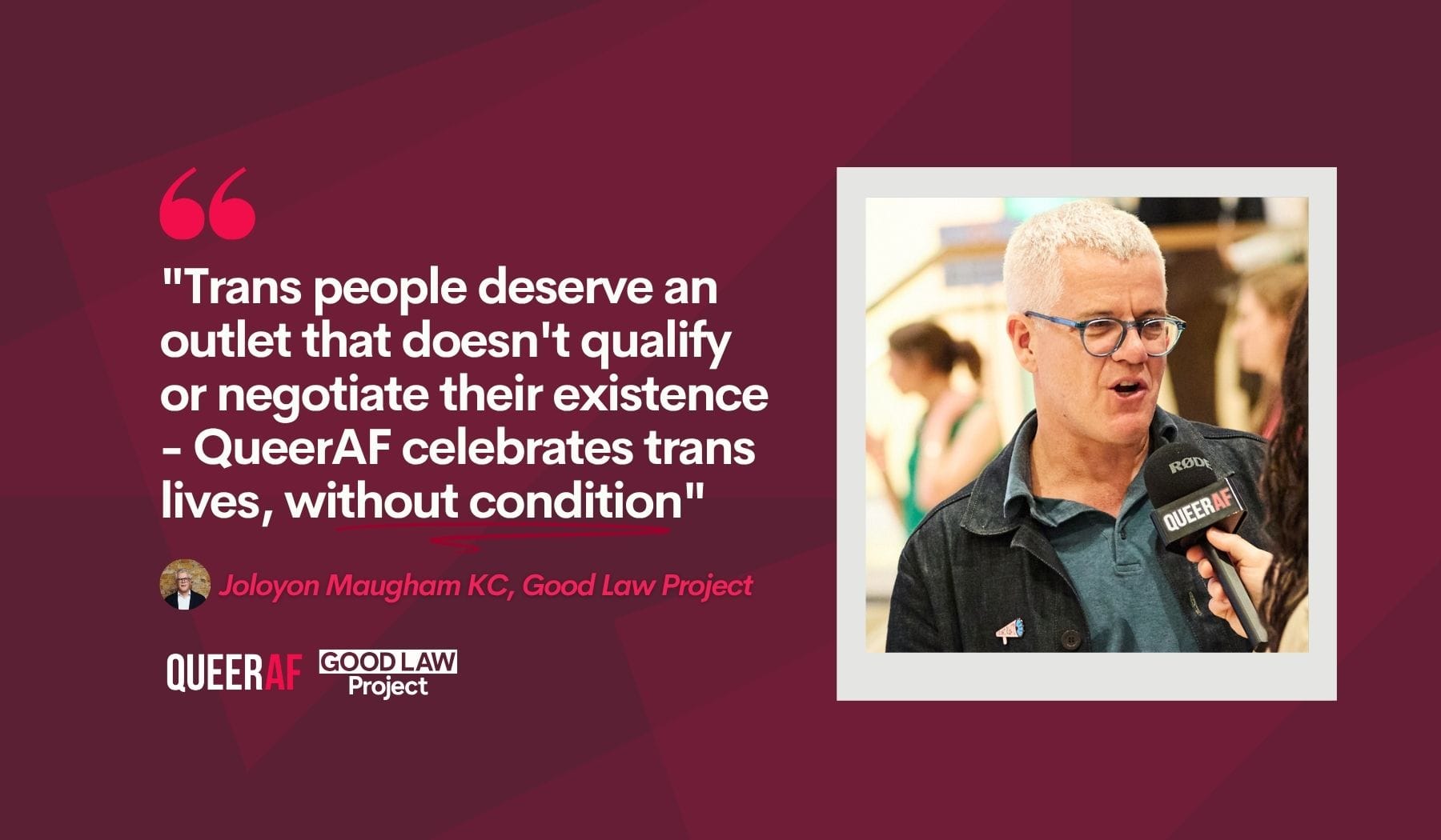 QueerAF and Good Law Project partner to deliver LGBTQIA+ investigative journalism