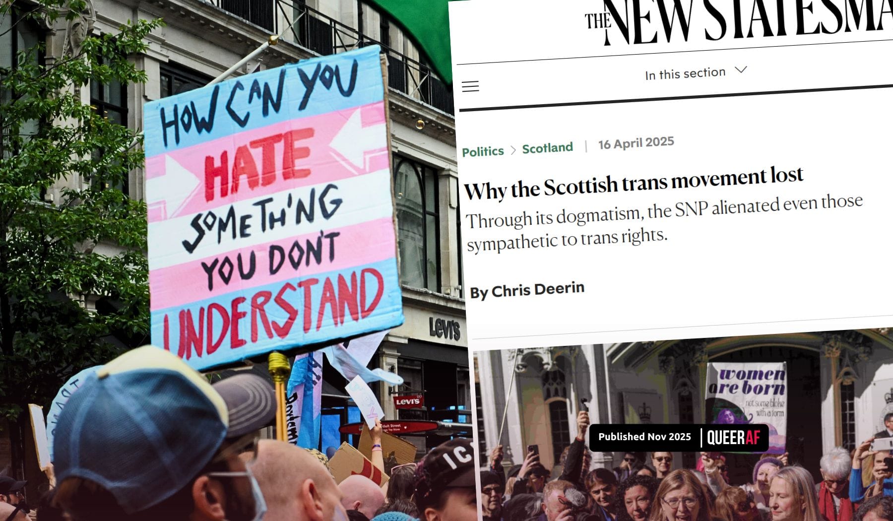 Don't believe newspapers that say we've lost. The fight back is strong